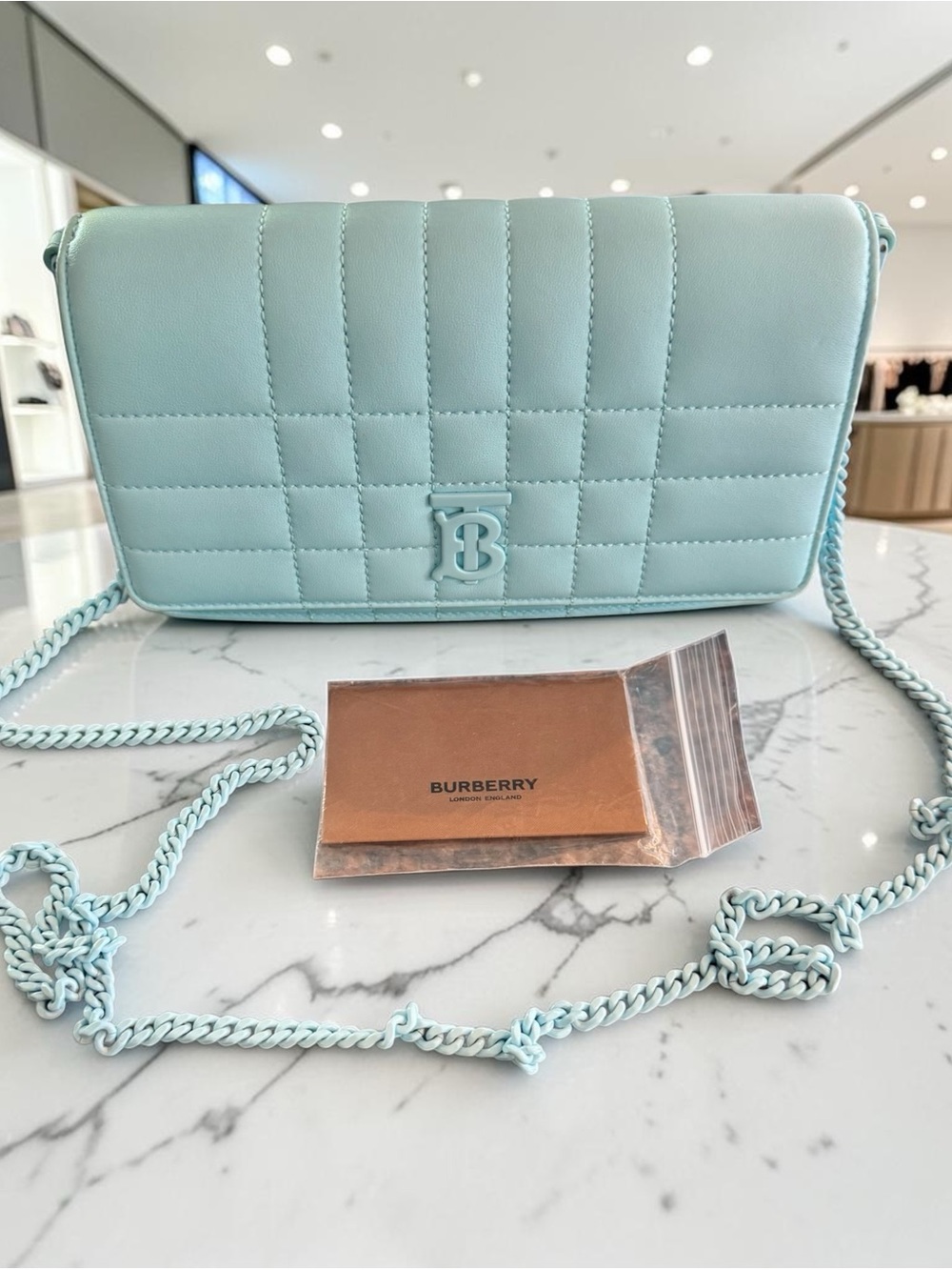 Burberry Lola Quilted Crossbody Bag